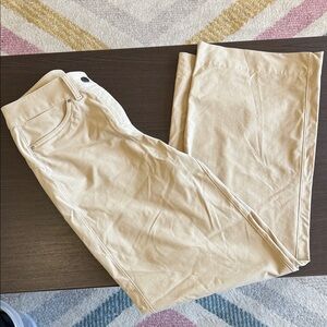 Beige City Sleek Utilitech Extra-Wide-Leg Pant Regular Pants